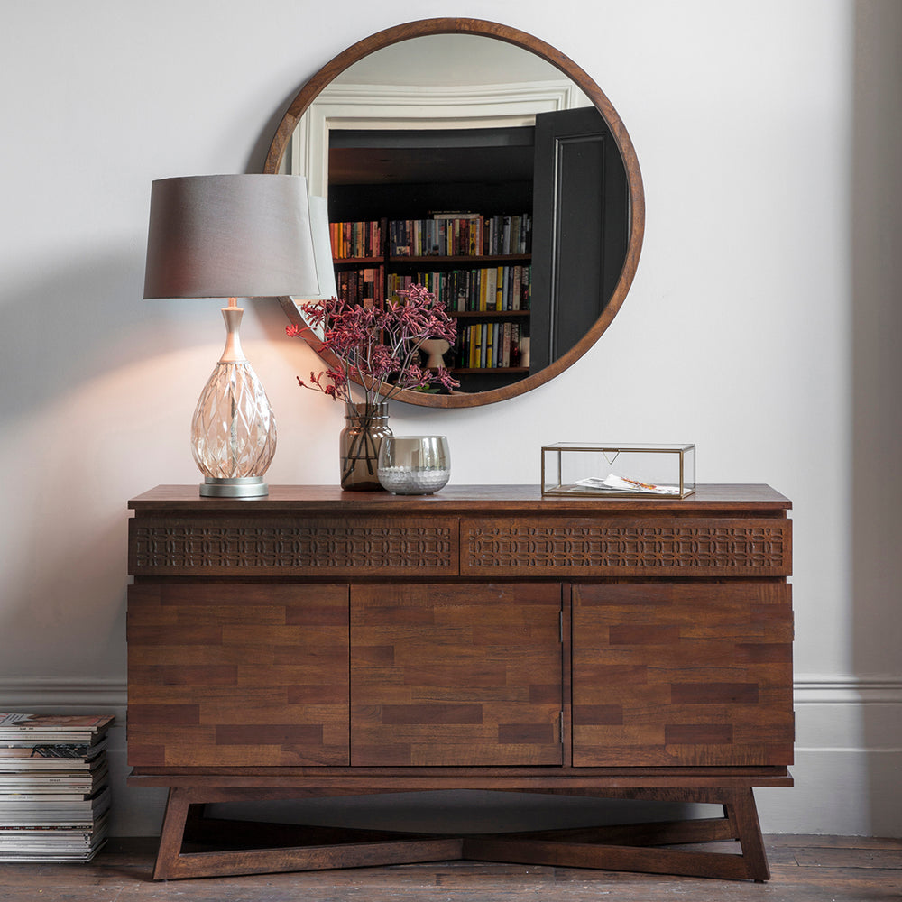 Gaia Collection Mango Sideboard in Chocolate Mindi Brown